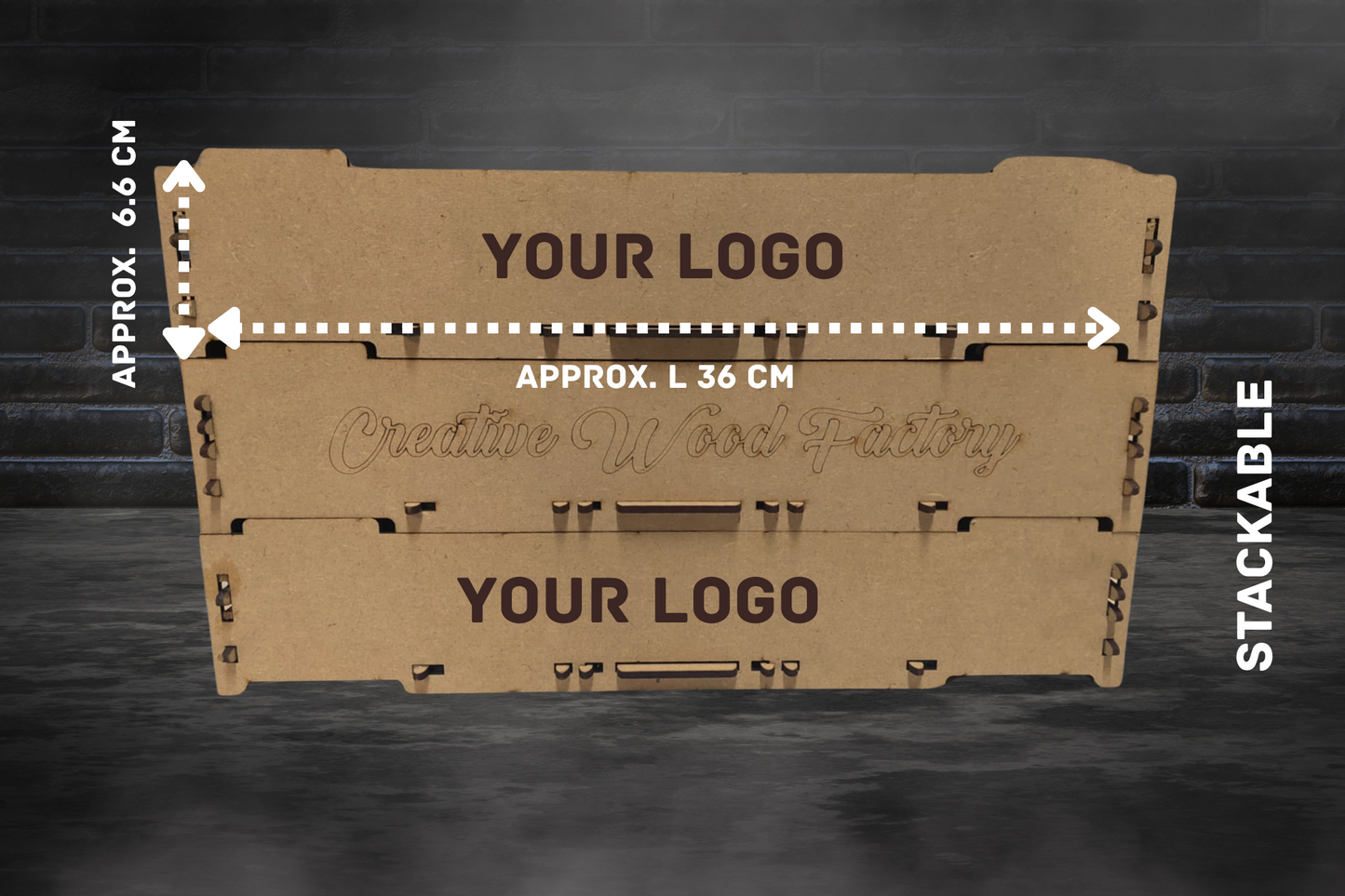 Digital File, Stackable Coaster Storage Box. DXF AI SVG LBRN