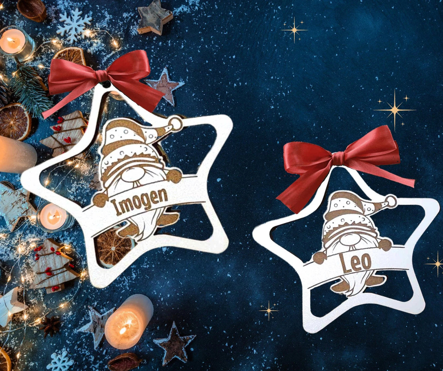 Male Gongs, Mrs Santa Baubles , Hanging Ornaments SVG, LBRN, DFX
