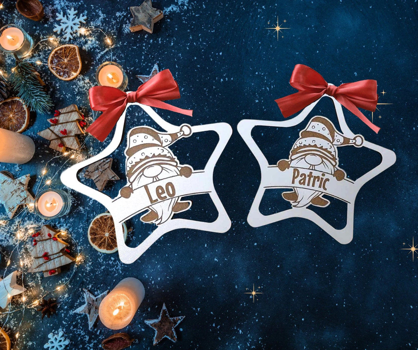 Male Gongs, Mrs Santa Baubles , Hanging Ornaments SVG, LBRN, DFX