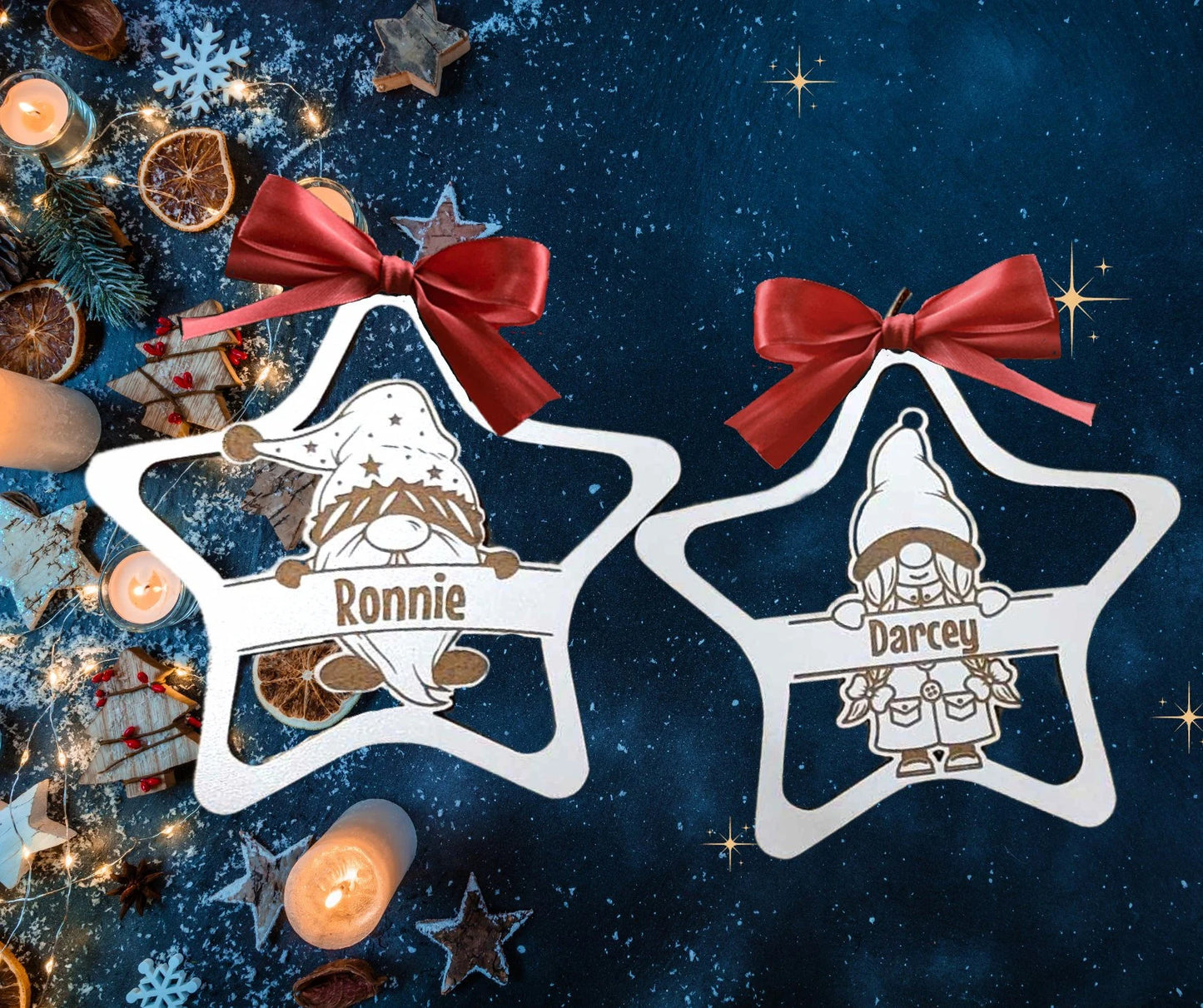 Male Gongs, Mrs Santa Baubles , Hanging Ornaments SVG, LBRN, DFX