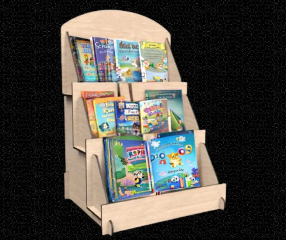 Free Standing 3 Tier Cards/Frame Display Stand, Perfect for Displaying your Products SVG, LBRN, DFX