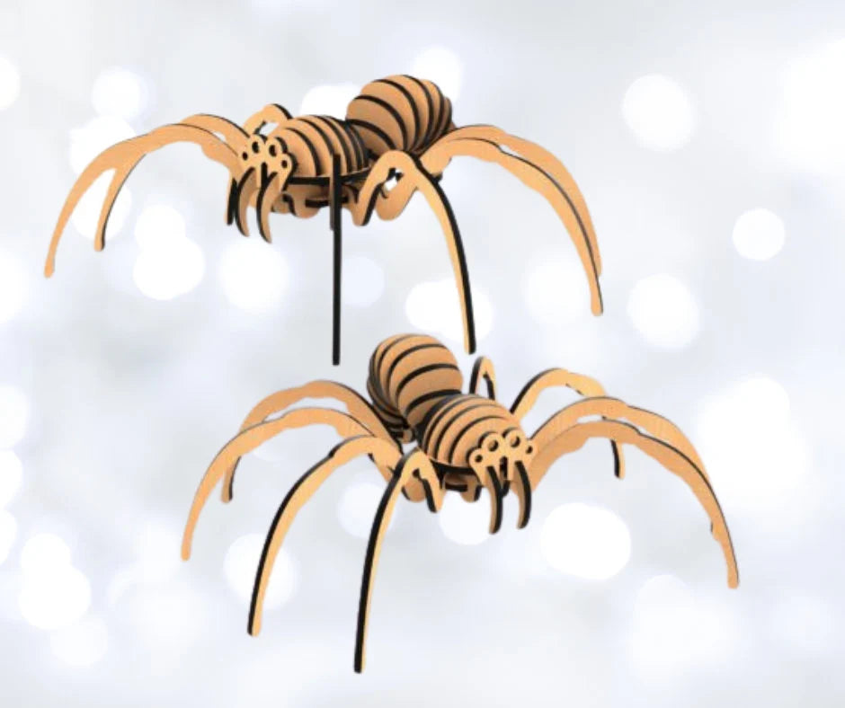 New 3D SPIDER Wooden Puzzle Assembling Kit svg, lbrd, dfx, ai