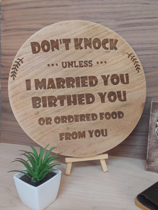 Funny & Inspirational Gift Plaques Sign for Gate or Entrance – Handmade Humour for Your Home!