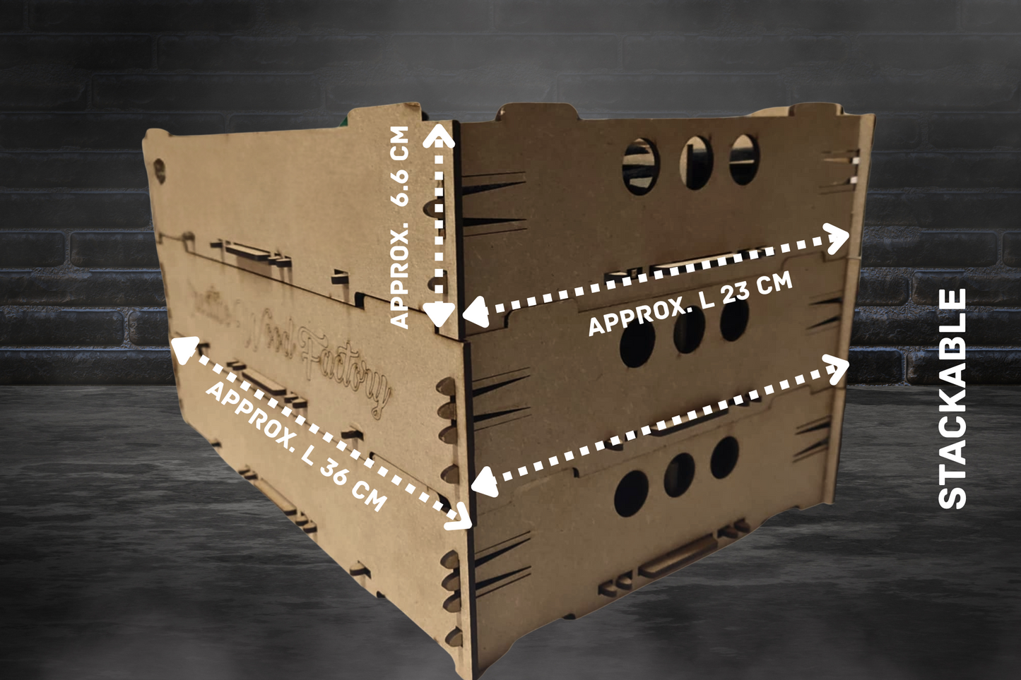 Digital File, Stackable Coaster Storage Box. DXF AI SVG LBRN