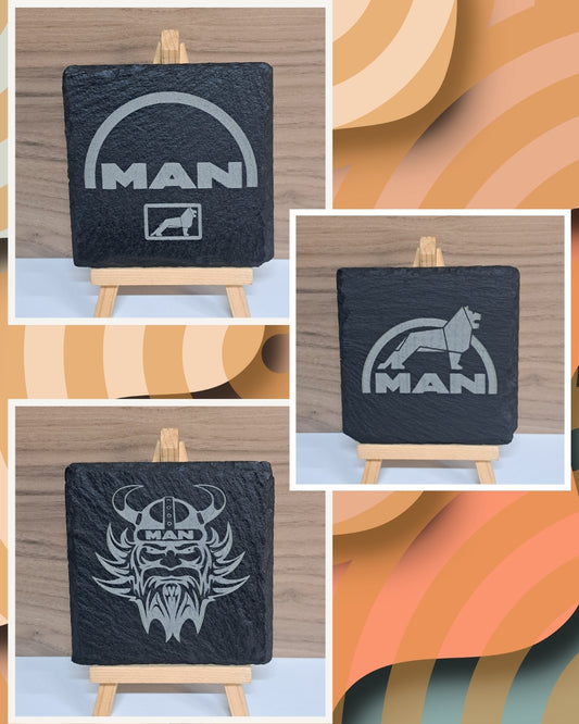 MAN Truck Lovers Slate Coasters