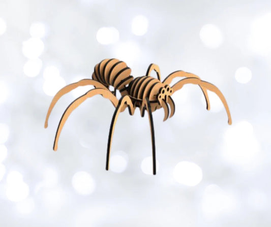New 3D SPIDER Wooden Puzzle Assembling Kit svg, lbrd, dfx, ai