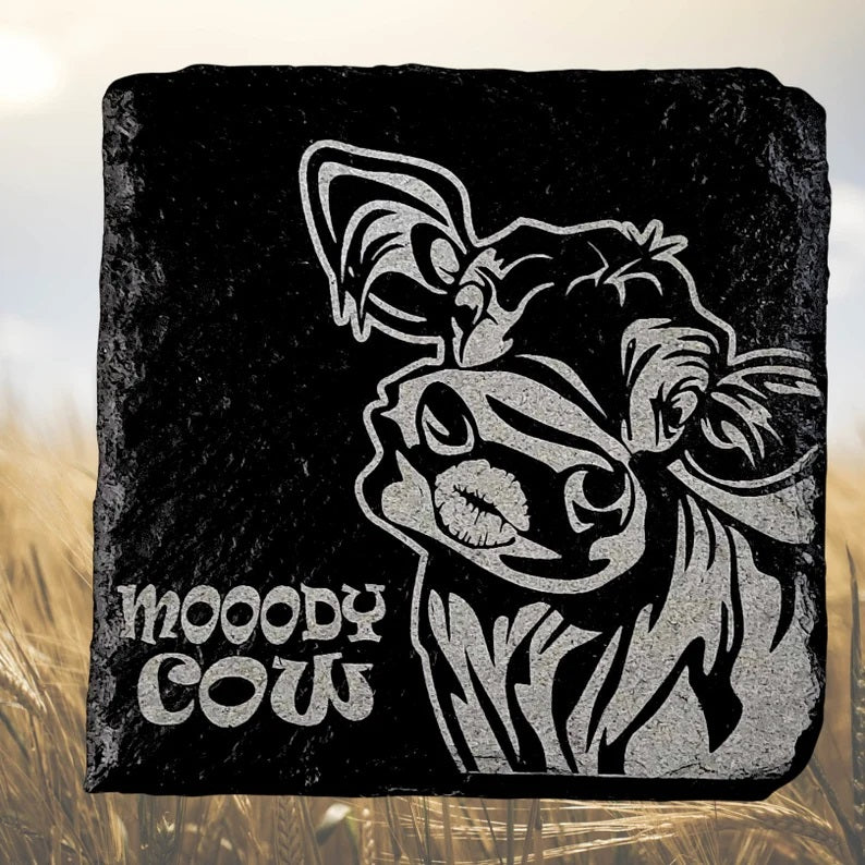 Funny Cow Slate Coasters Premium Slate Coasters